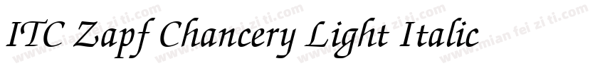 ITC Zapf Chancery Light Italic字体转换
